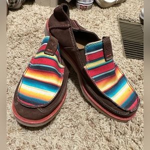 Ariat slip-ons, size 6 women’s. Worn a few times.